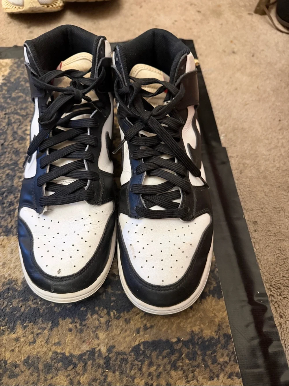 adidas Kids Black and White High-Top Sneakers